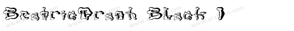 BeatricTrash Black I字体转换